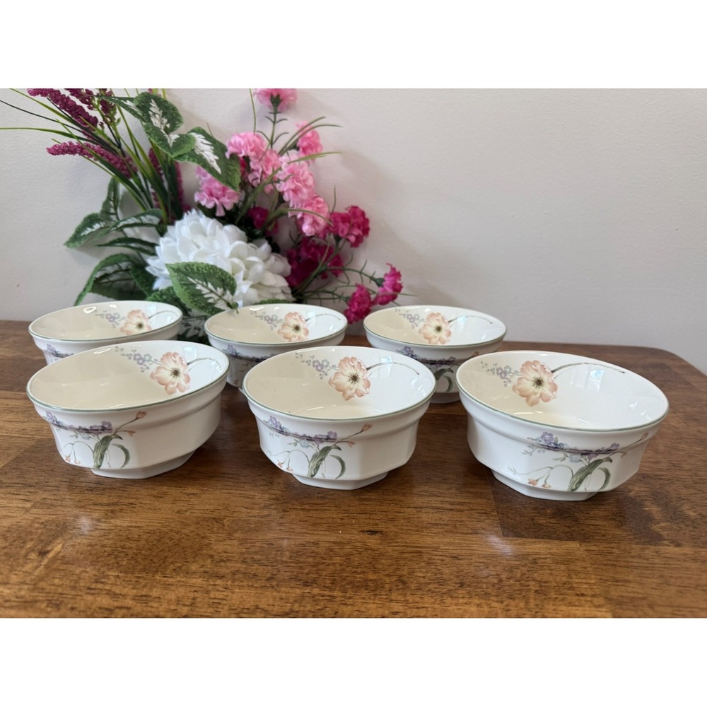 Vintage Mikasa Continental Amsterdam F3102 Japan Bowls Set 6‎ Dinnerware